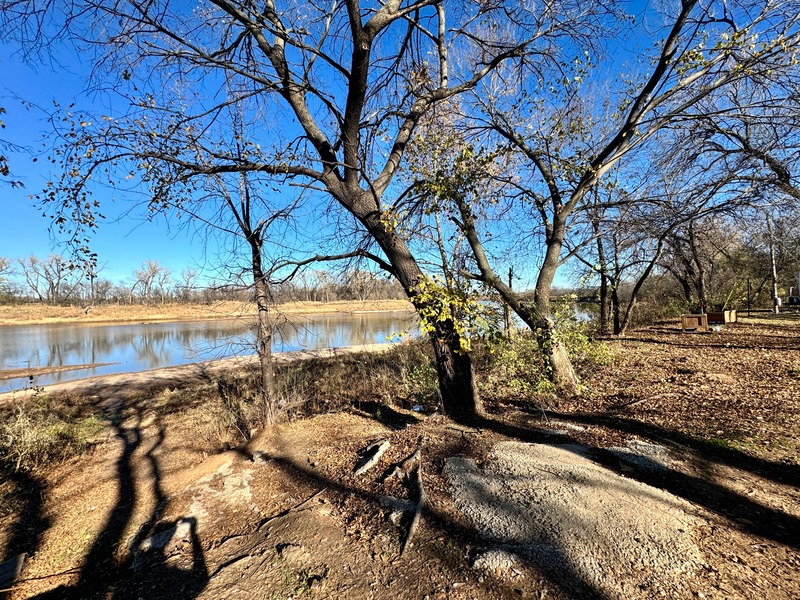 Shaded campsites at Rivershire
